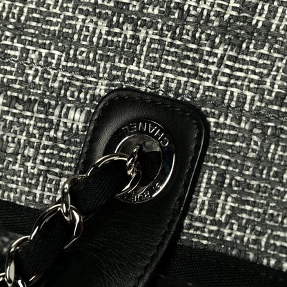 Chanel Tweed Medium Deauville Tote Charcoal 7 of 7