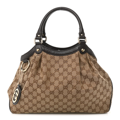 Gucci Monogram Medium Sukey Tote Dark Brown 1 of 13