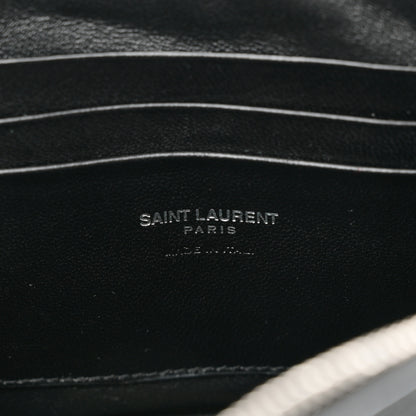 Saint Laurent Grain De Poudre Matelasse Monogram Mini Lou Camera Bag Black 6 of 11