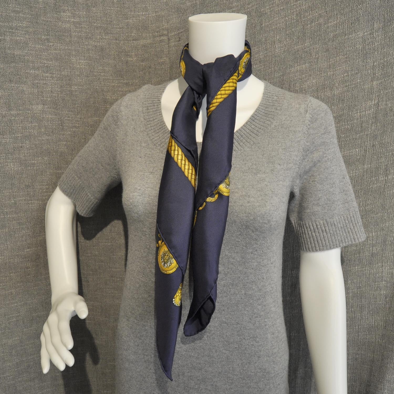 Hermes Silk Les Tambours Scarf 90 6 of 6