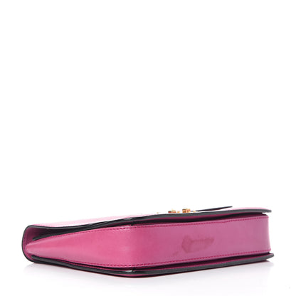Valentino Garavani Shiny Nappa L'Amour Rockstud Shoulder Bag Fuxia 4 of 17