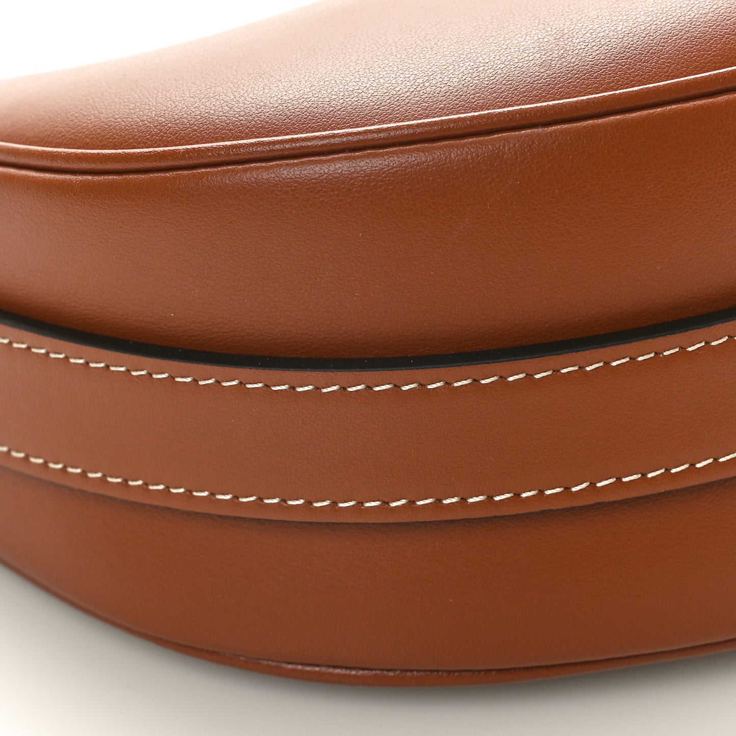Smooth Calfskin Medium Strap Ava Shoulder Bag Tan