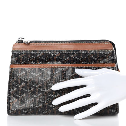 Goyard Goyardine Miroir Toiletry Bag PM Black Gold 2 of 10
