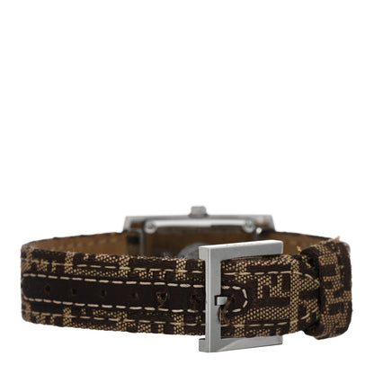 Fendi Stainless Steel Canvas 22mm Quartz Watch Black 3 of 5