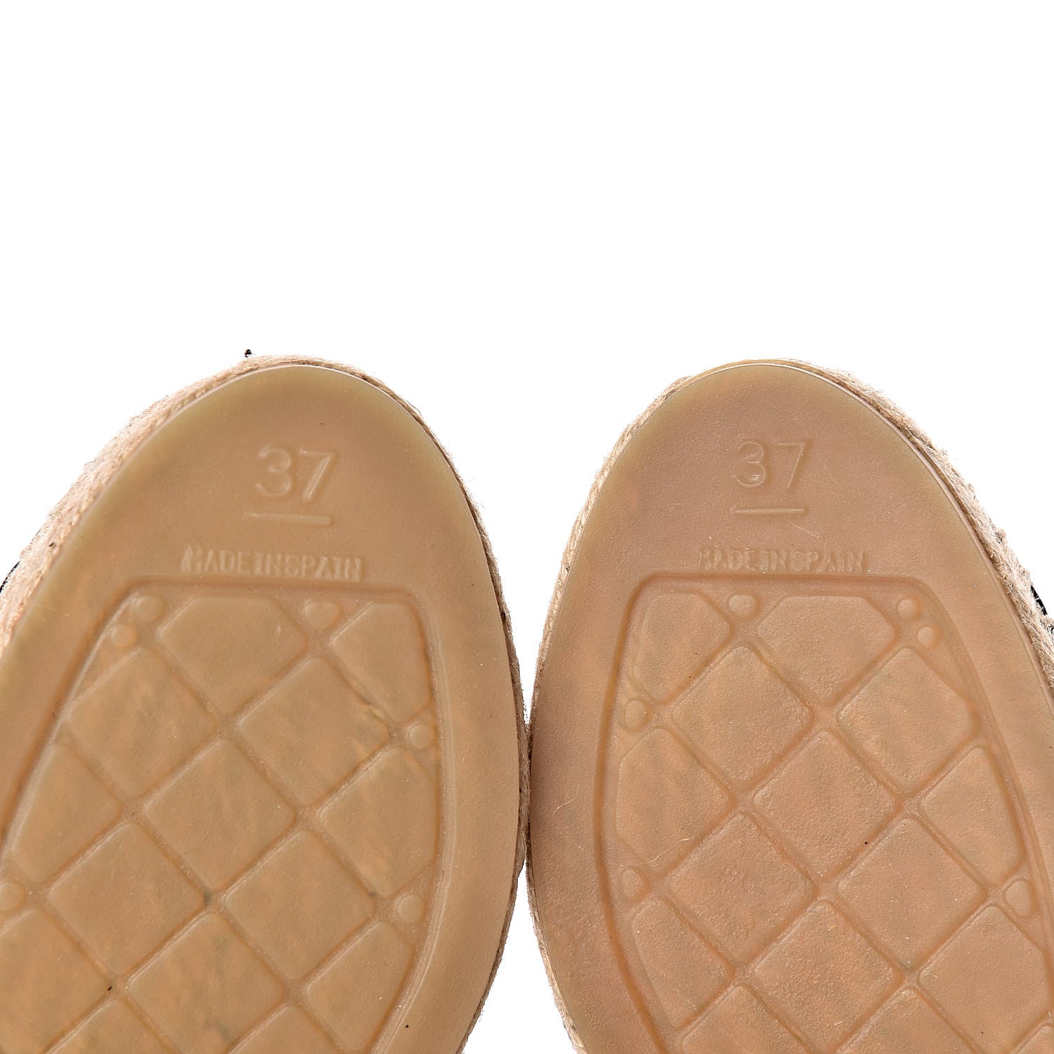 Chanel Lambskin CC Espadrilles 37 Black 6 of 11
