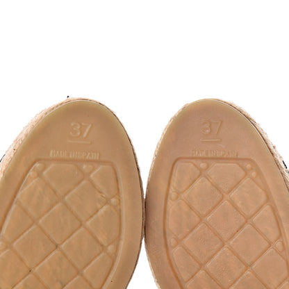 Chanel Lambskin CC Espadrilles 37 Black 6 of 11