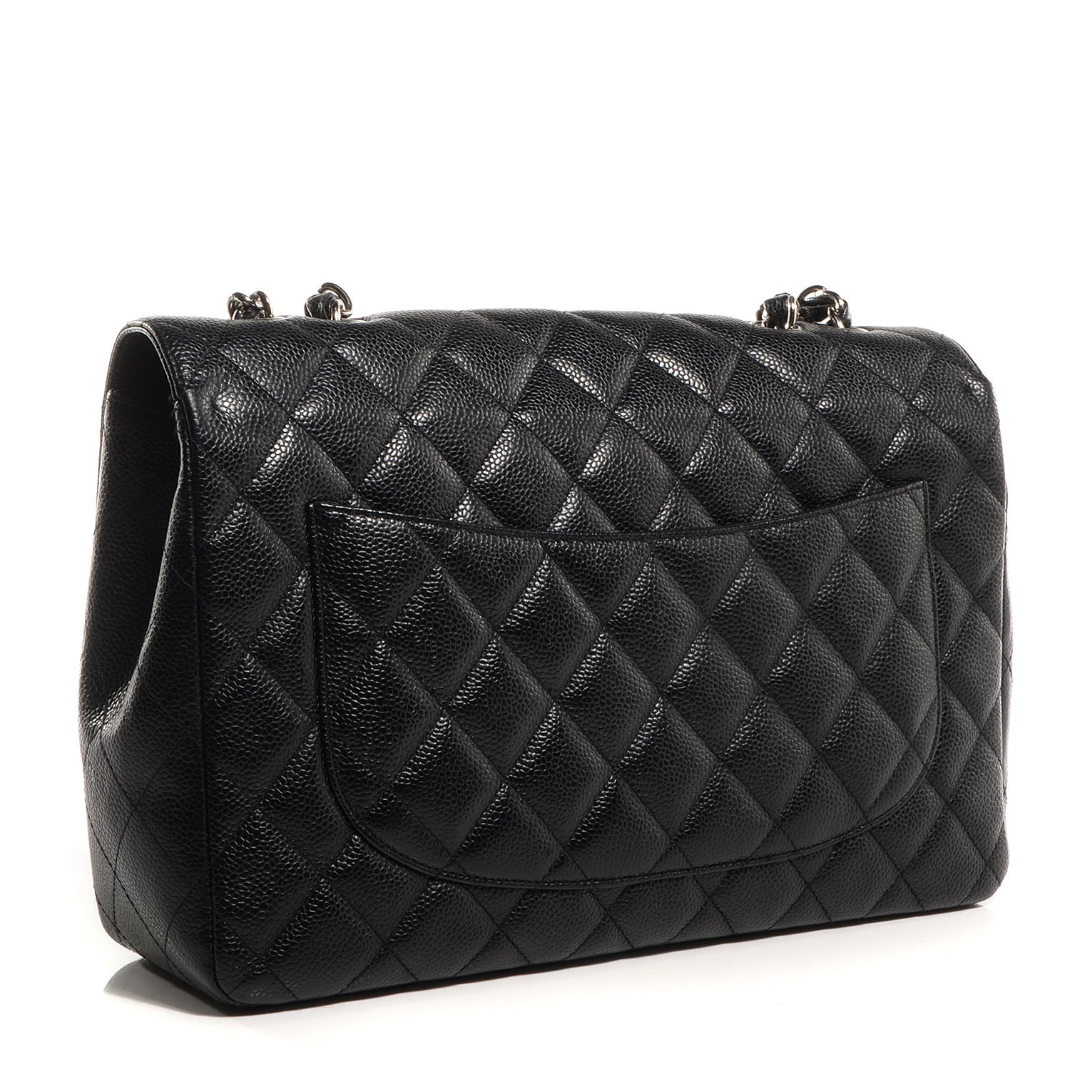 Chanel Caviar Jumbo Single Flap Black 3 of 9