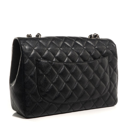 Chanel Caviar Jumbo Single Flap Black 3 of 9