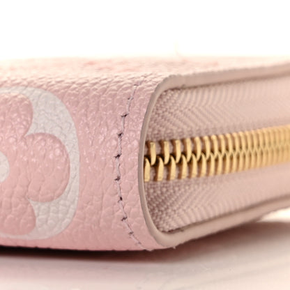 Louis Vuitton Empreinte Monogram Giant Broderies Zippy Wallet Pink Creme 8 of 9