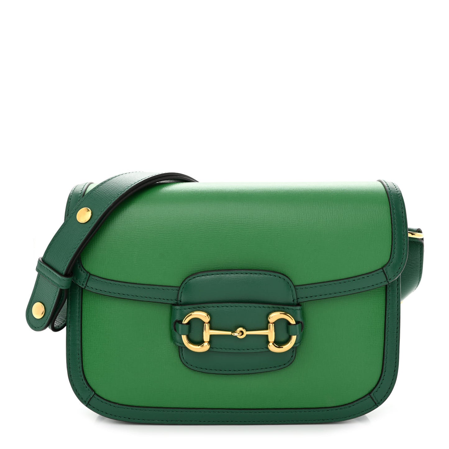 Azalea Calfskin Horsebit 1955 Shoulder Bag New Shamarock Emerald