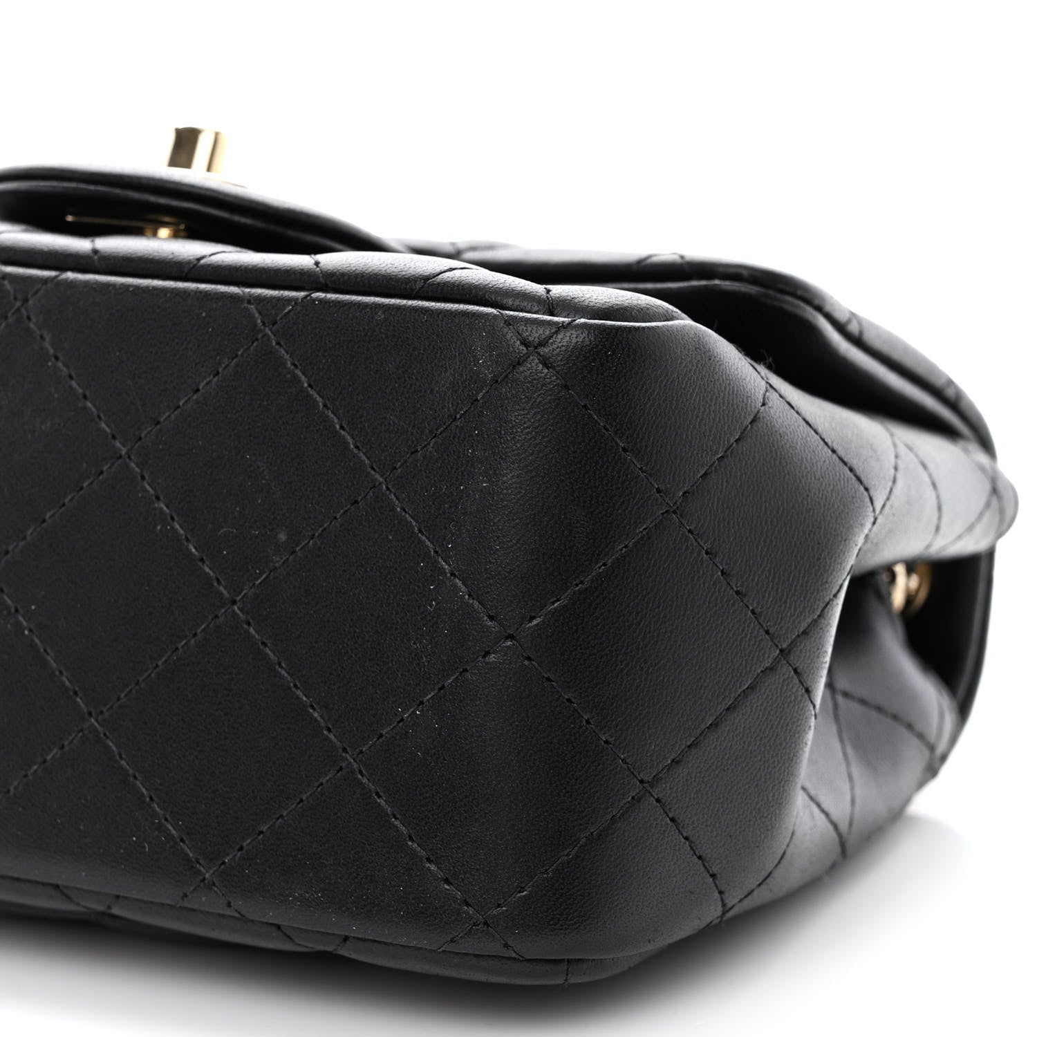 Chanel Lambskin Quilted Mini Square Flap Black 10 of 10