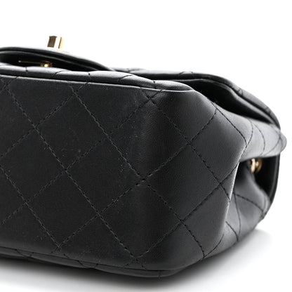 Chanel Lambskin Quilted Mini Square Flap Black 10 of 10