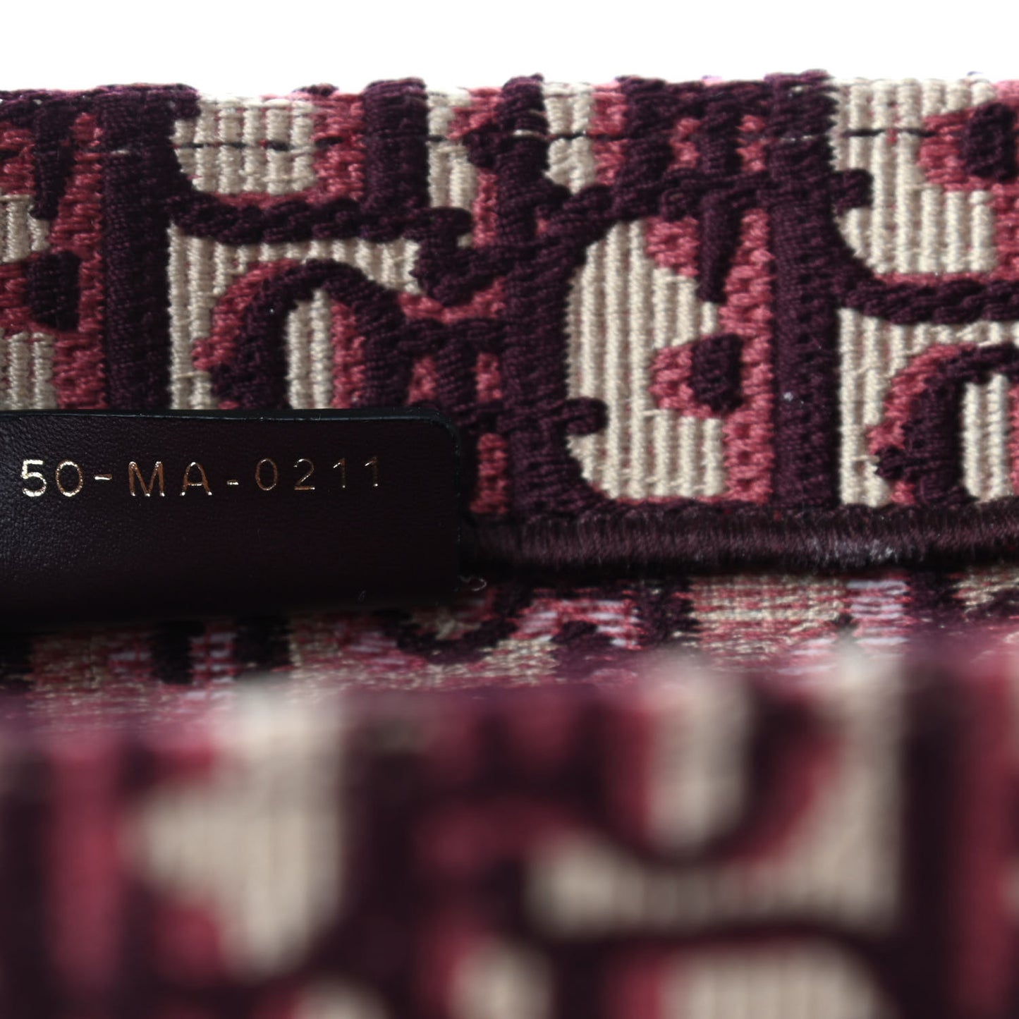 Oblique Medium Book Tote Burgundy Multicolor