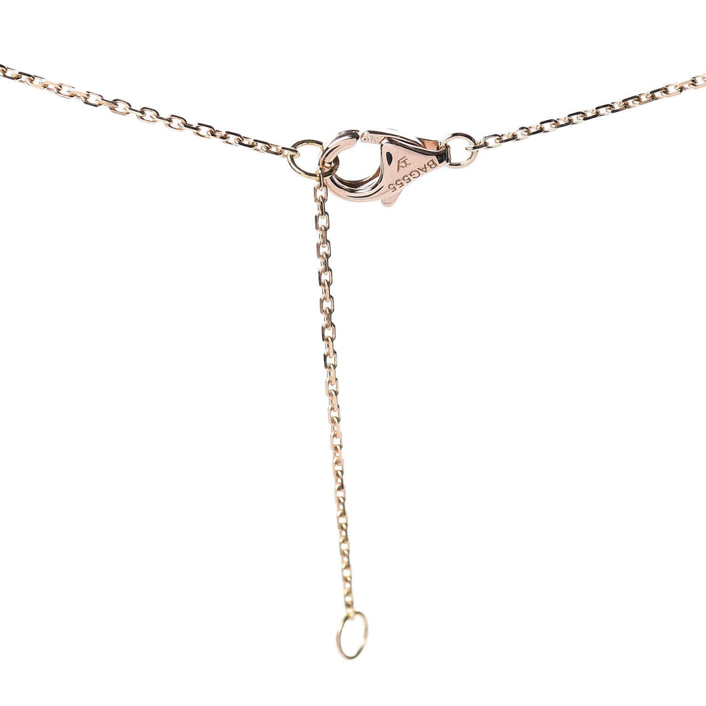 18K Pink Gold Diamond Carnelian XS Amulette de Cartier Pendant Necklace