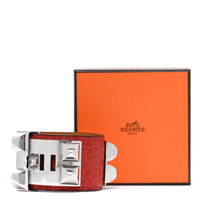 Hermes Matte Alligator Collier De Chien CDC Bracelet S 9 of 9