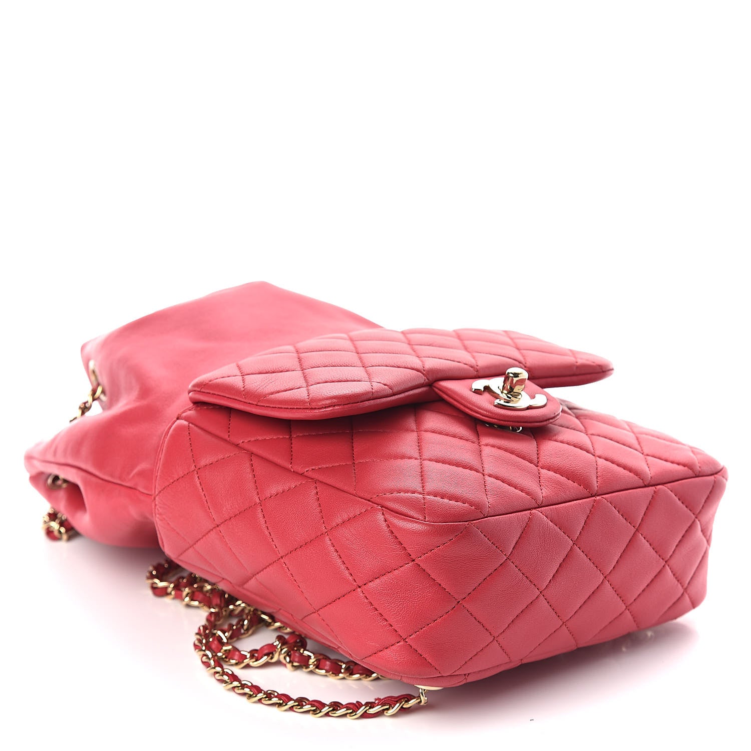 Chanel Lambskin Quilted Small in Seoul Backpack Dark Pink 4 of 9