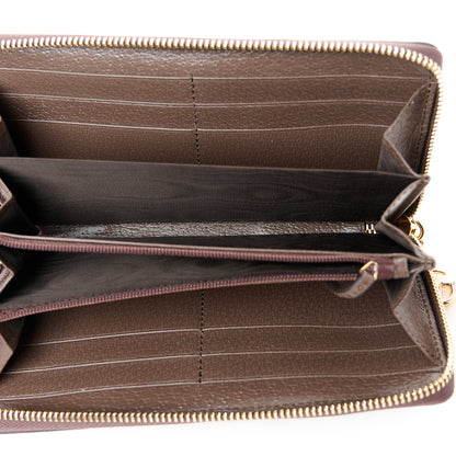 Gucci GG Supreme Monogram Web Ophidia Zip Around Wallet Brown 5 of 9