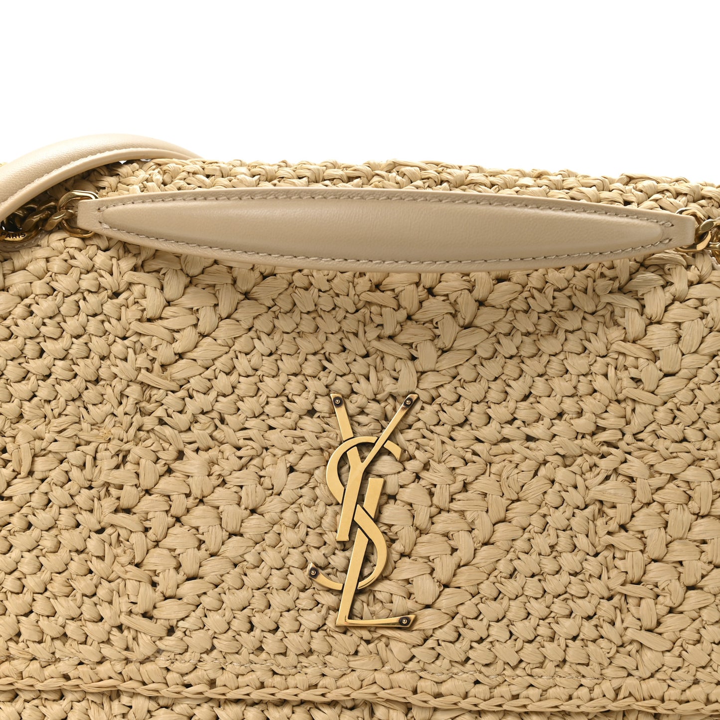 Raffia Monogram Medium Jamie Natural Avorio