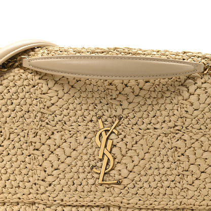 Saint Laurent Raffia Monogram Medium Jamie Natural Avorio 8 of 11