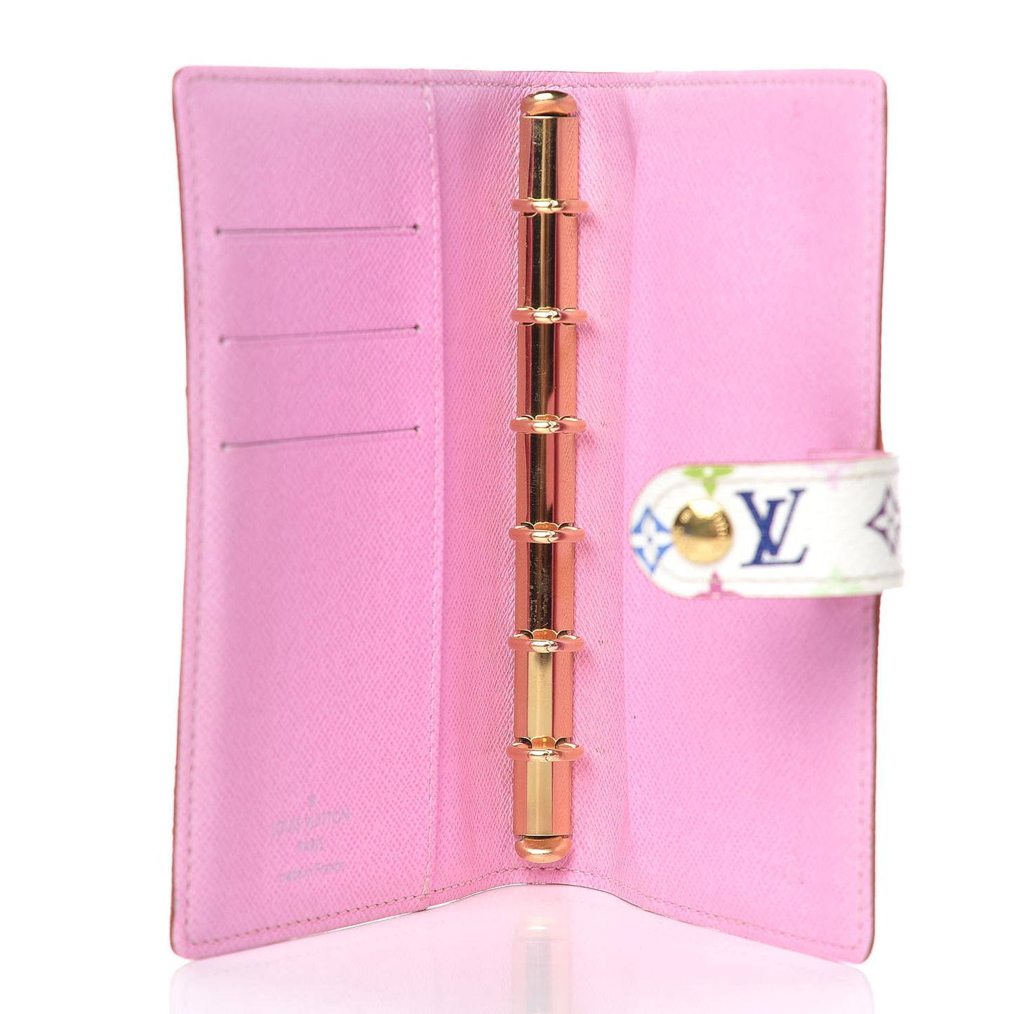 Monogram Multicolor Small Ring Agenda Cover White Litchi