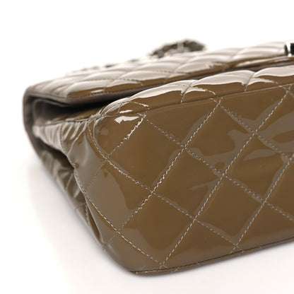 Chanel Patent Calfskin Quilted Jumbo Double Flap Grey 9 of 15