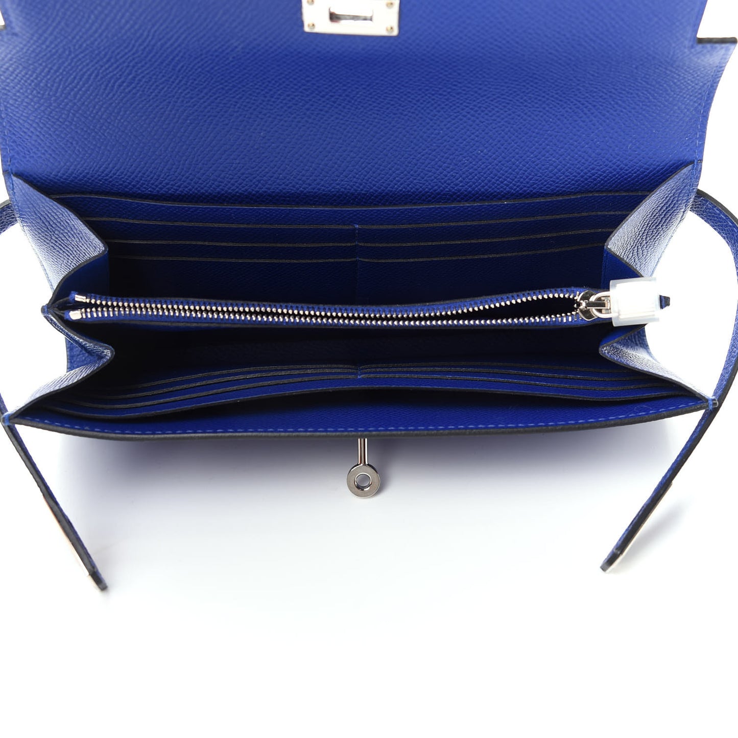 Epsom Kelly Longue Wallet Bleu Electrique