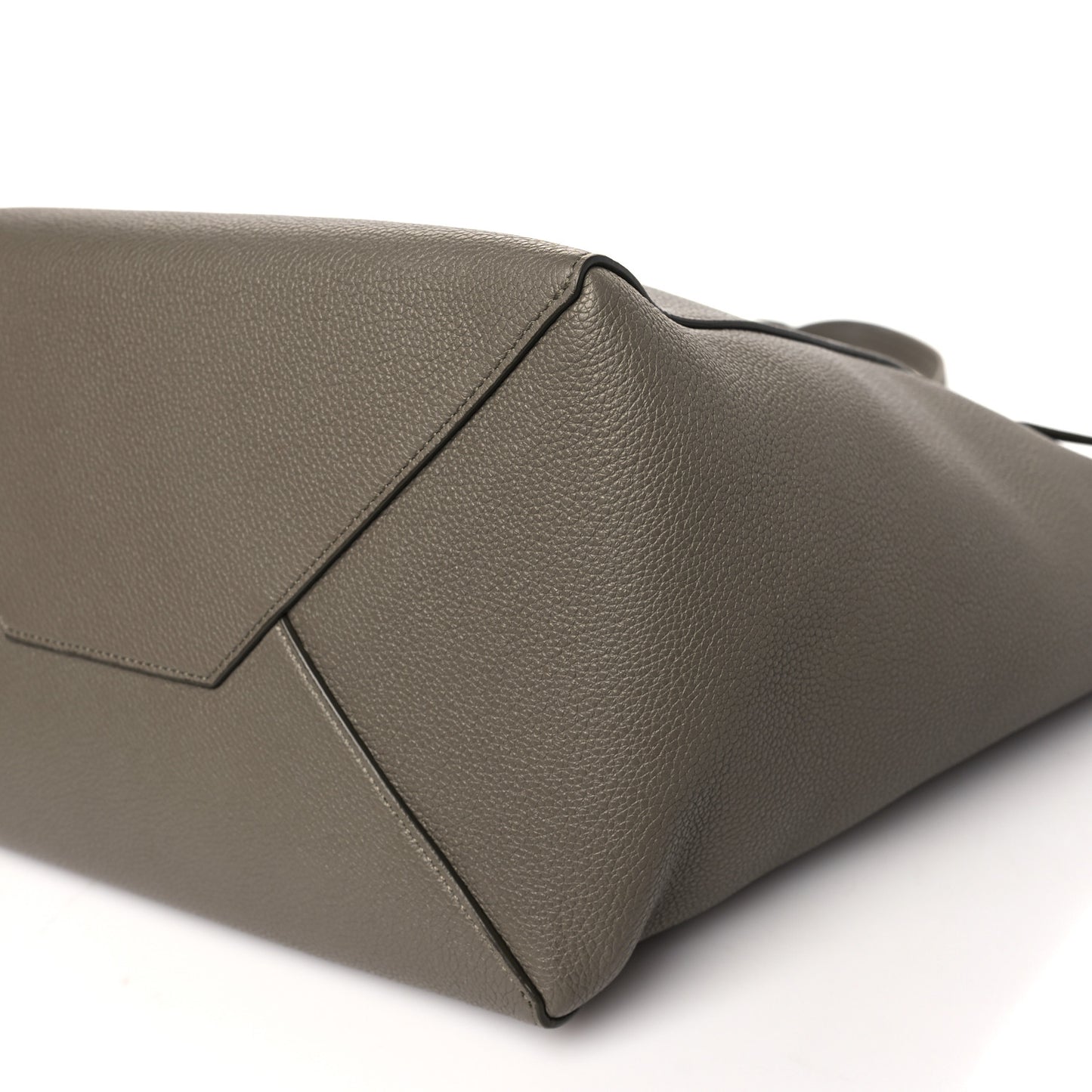 Soft Grained Calfskin Small Belt Cabas Phantom Taupe