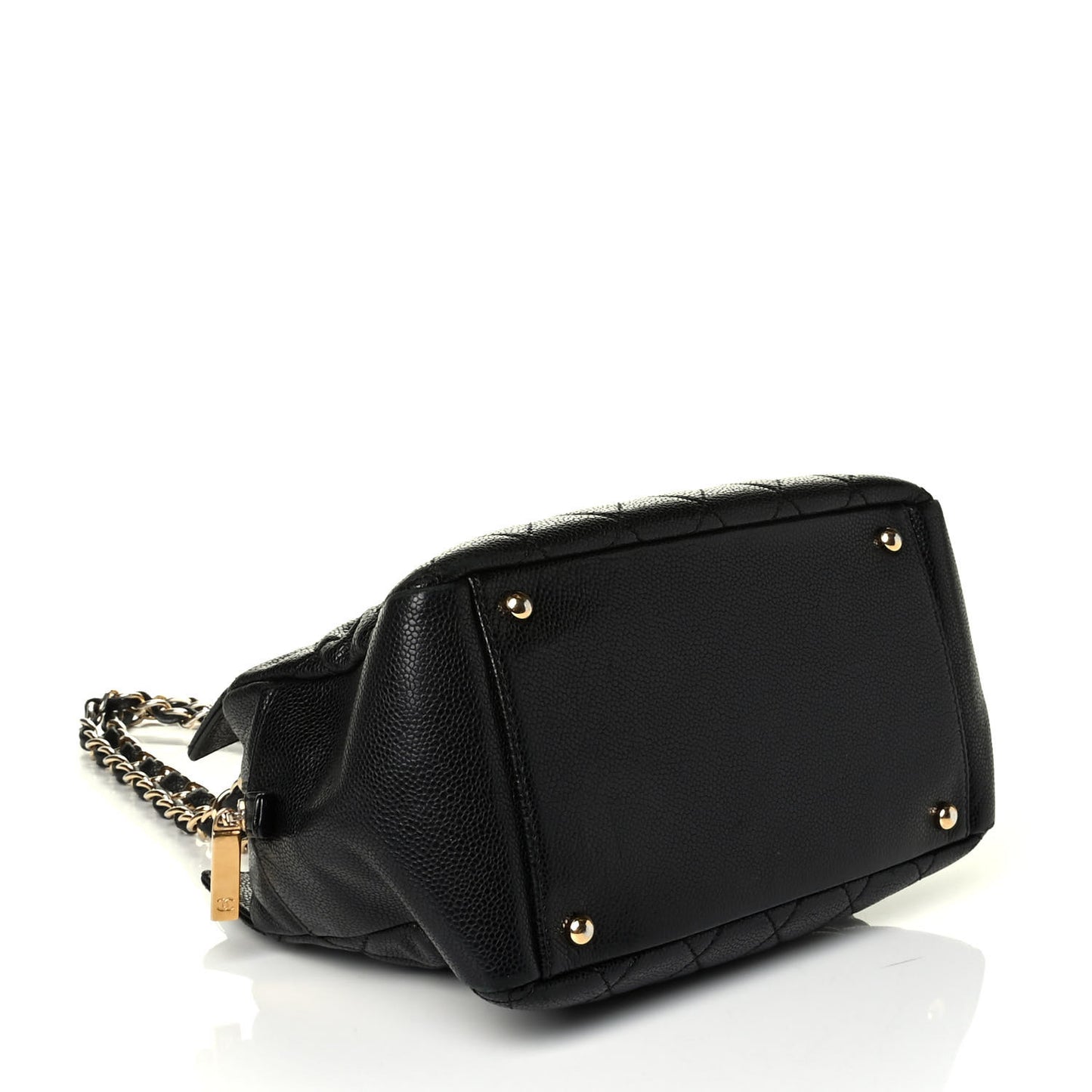 Caviar Quilted Petit Timeless Tote PTT Black