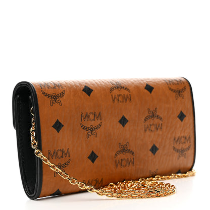MCM Visetos Patricia Wallet On Chain Cognac 3 of 9