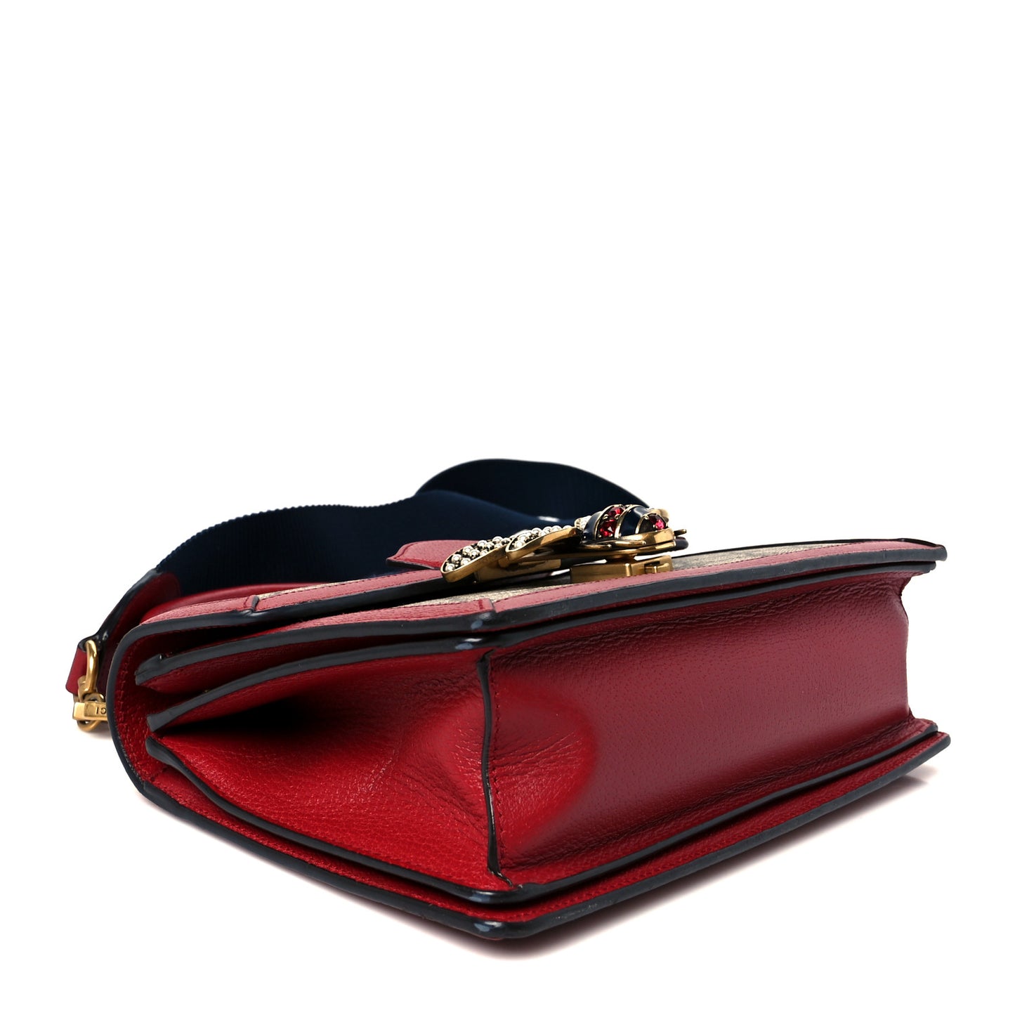 GG Supreme Monogram Small Queen Margaret Top Handle Bag Red