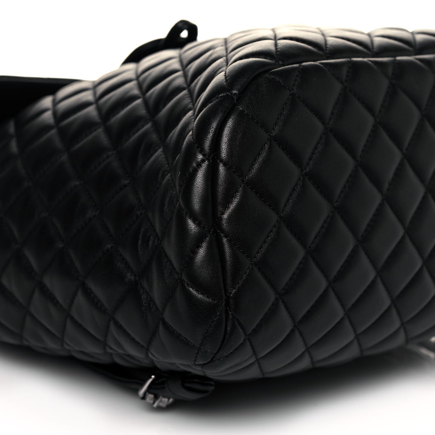 Lambskin Quilted Large Urban Spirit Backpack Black