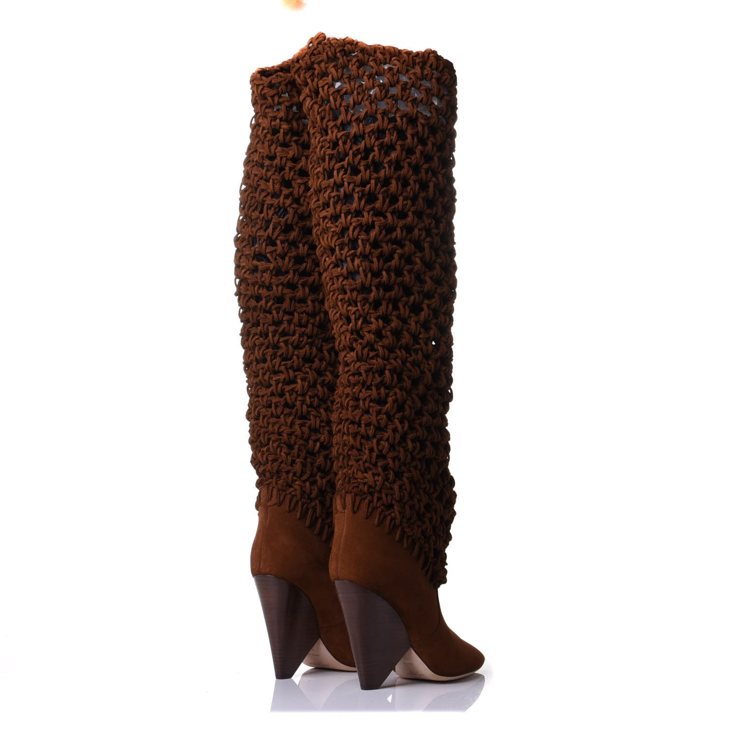 Suede Twine Soho Niki 105 Thigh High Boots 38 Light Land