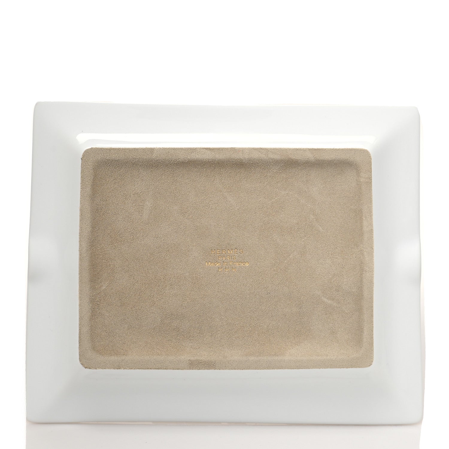 Hermes Porcelain Mosaique Au 24 Gold Ashtray 3 of 7