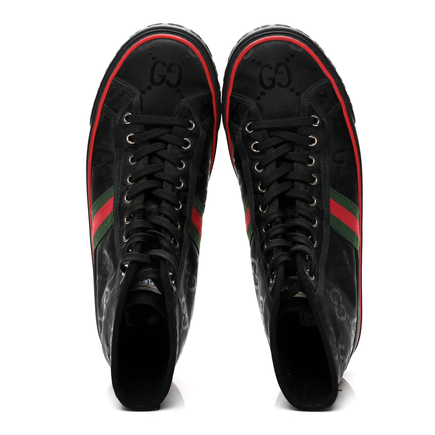 Econyl Nylon Web Monogram Off The Grid Mens 1977 Tennis High Top Sneakers 9 Black
