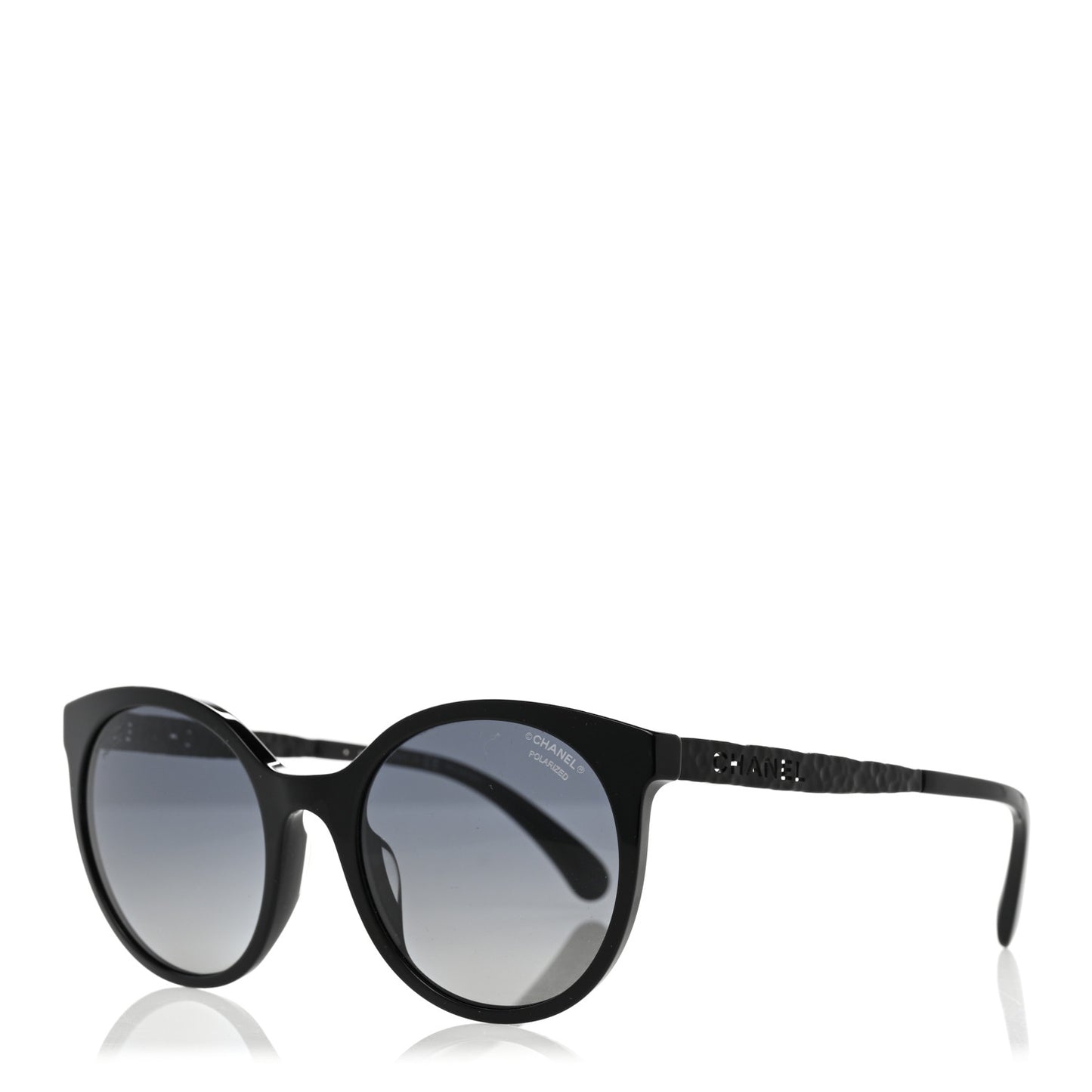 Acetate Metal Polarized Pantos Sunglasses 5440-A Black