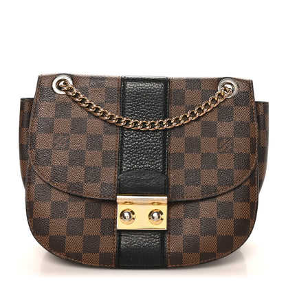Louis Vuitton Damier Ebene Cuir Taurillon Wight Black 1 of 12