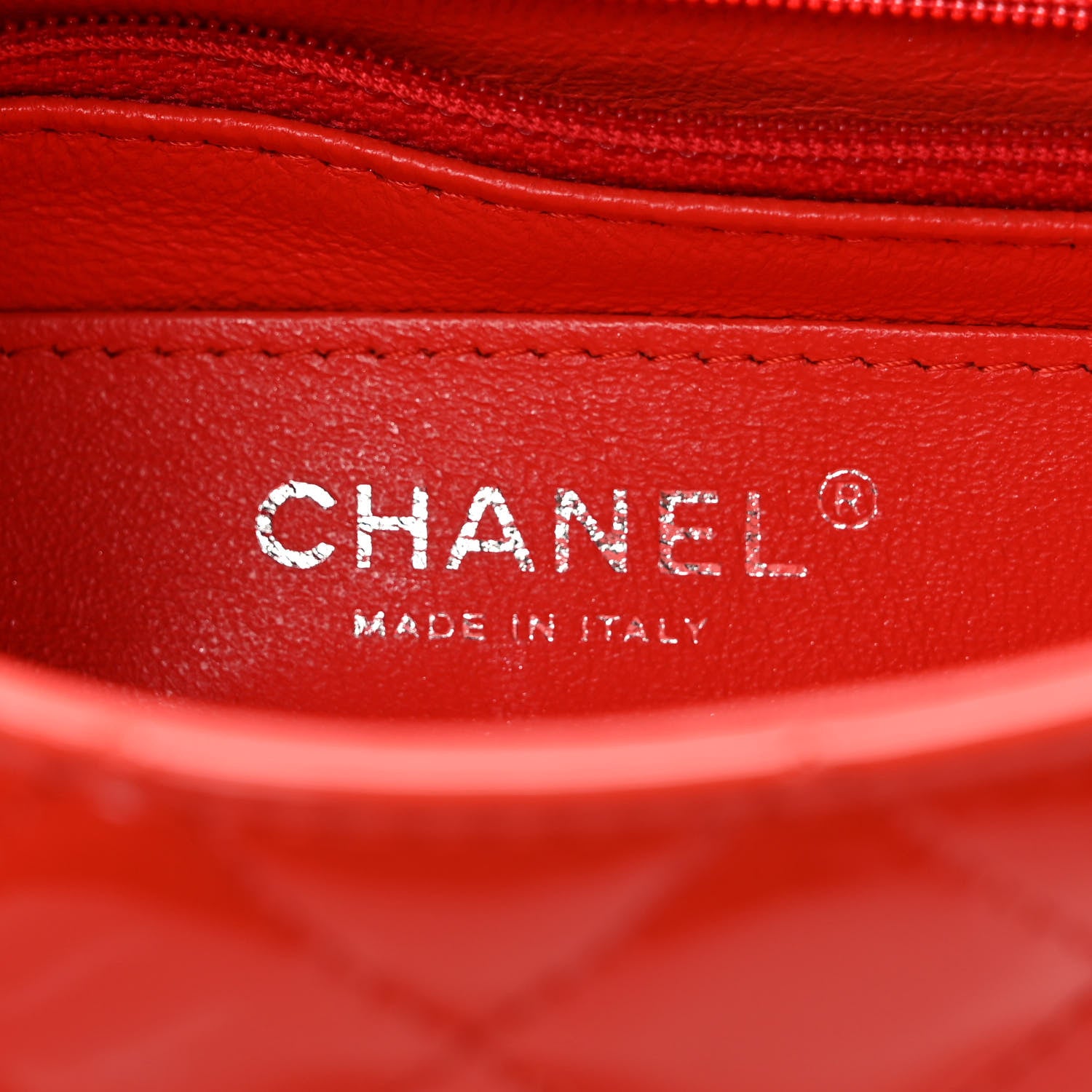 Chanel Patent Calfskin Quilted Mini Rectangular Flap Red 6 of 10