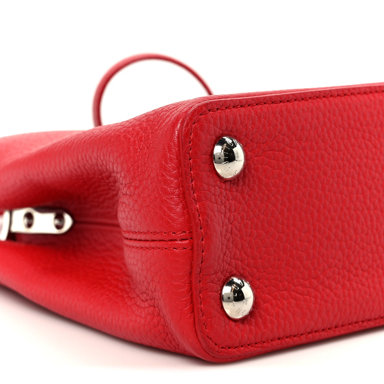 Louis Vuitton Taurillon Capucines BB Scarlet Red 7 of 8