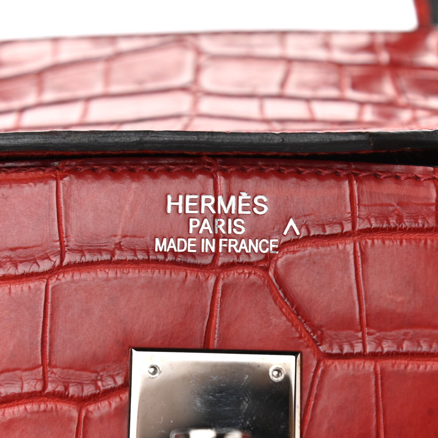Matte Porosus Crocodile Birkin 30 Rouge H