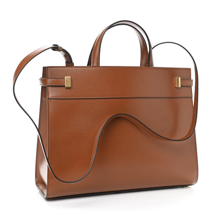 Saint Laurent Calfskin Small Manhattan Shopper Tote Brick 2 of 8