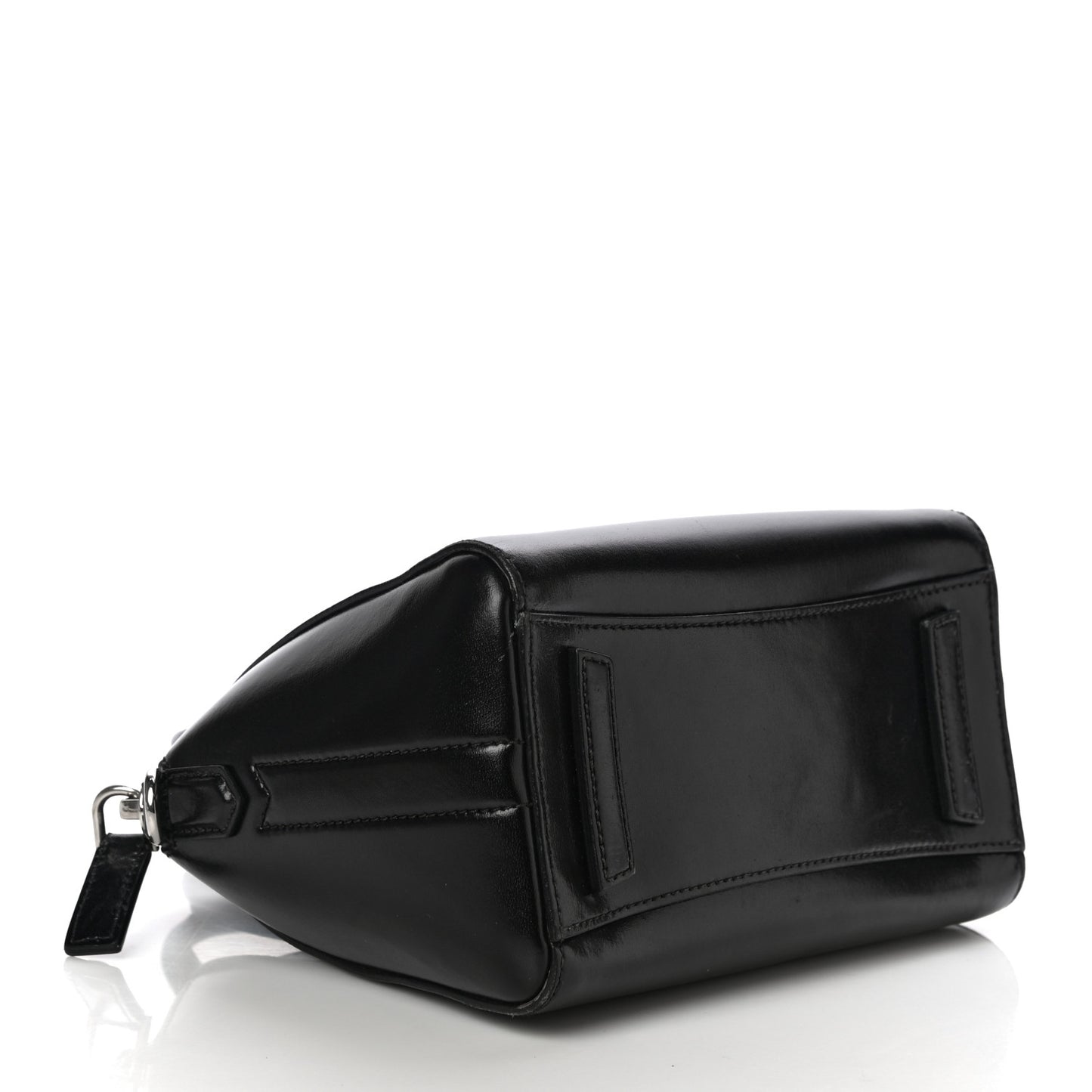 Shiny Lord Calfskin Mini Antigona Black