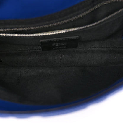 Fendi Nappa FF 1974 Embossed Belt Baguette Bag Blue Neon 7 of 12