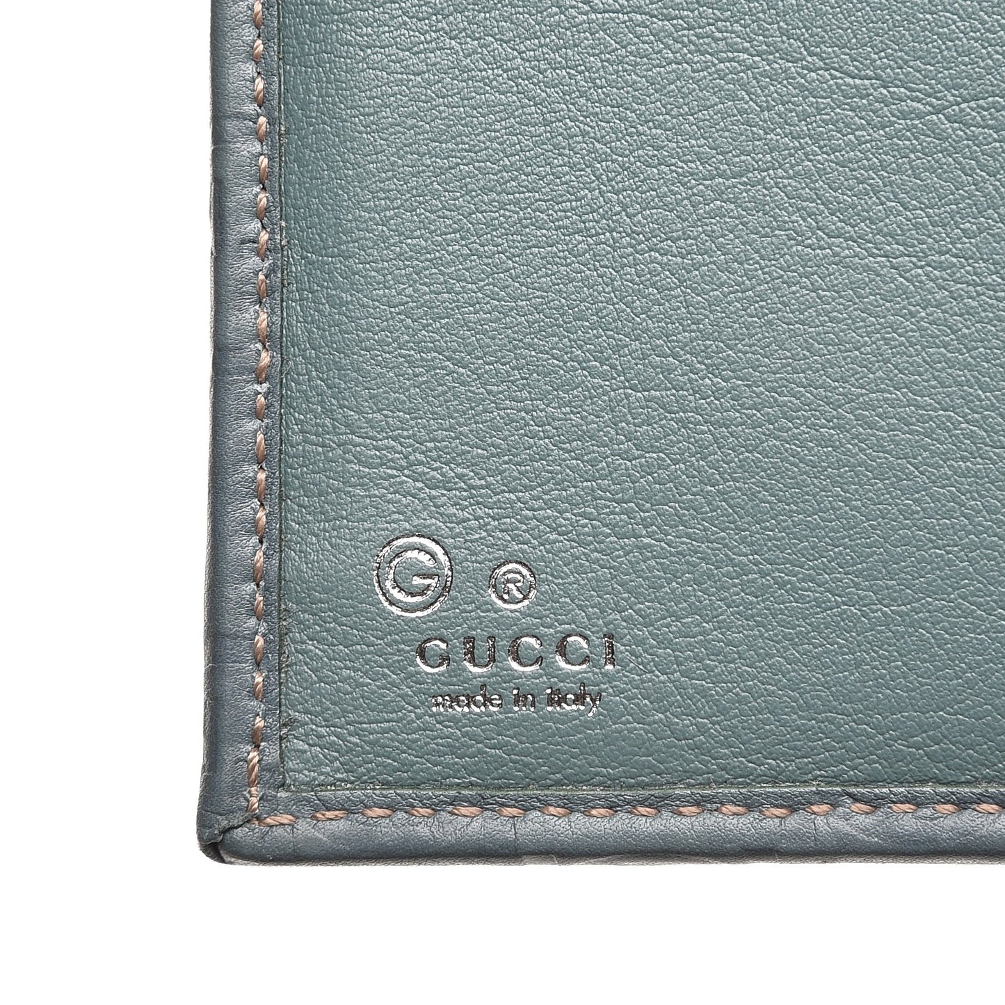 Guccissima Continental Flap Wallet Blue