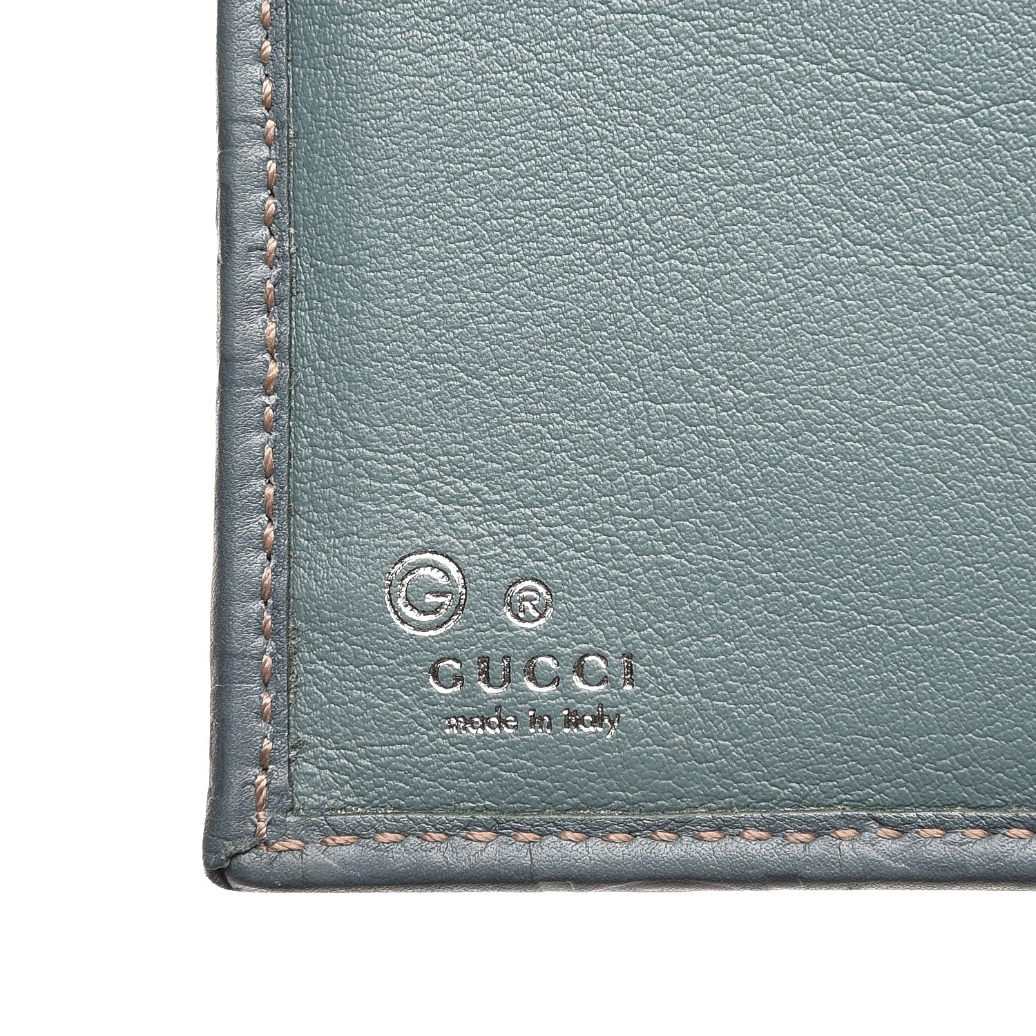 Gucci Guccissima Continental Flap Wallet Blue 6 of 8