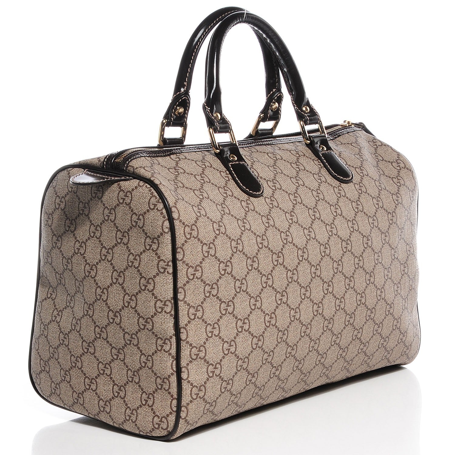 Gucci GG Plus Monogram Tattoo Heart Medium Joy Boston Dark Brown 3 of 7