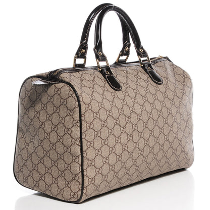 Gucci GG Plus Monogram Tattoo Heart Medium Joy Boston Dark Brown 3 of 7