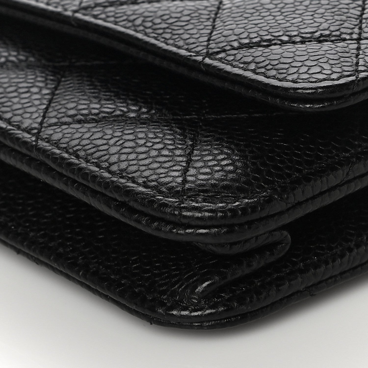 Chanel Caviar Quilted Wallet On Chain WOC Black 9 of 12