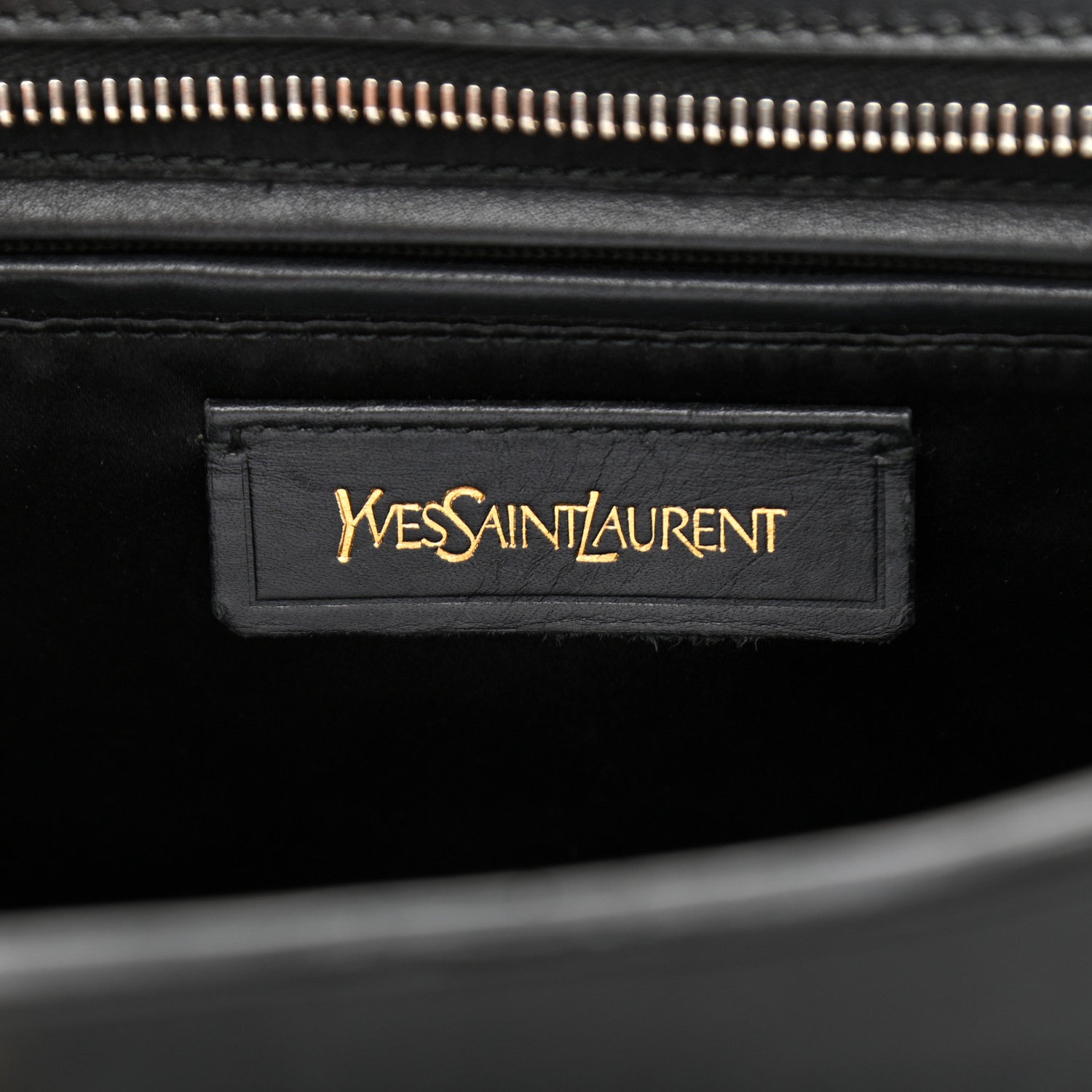 Saint Laurent Textured Calfskin Small Cabas ChYc Black 6 of 14
