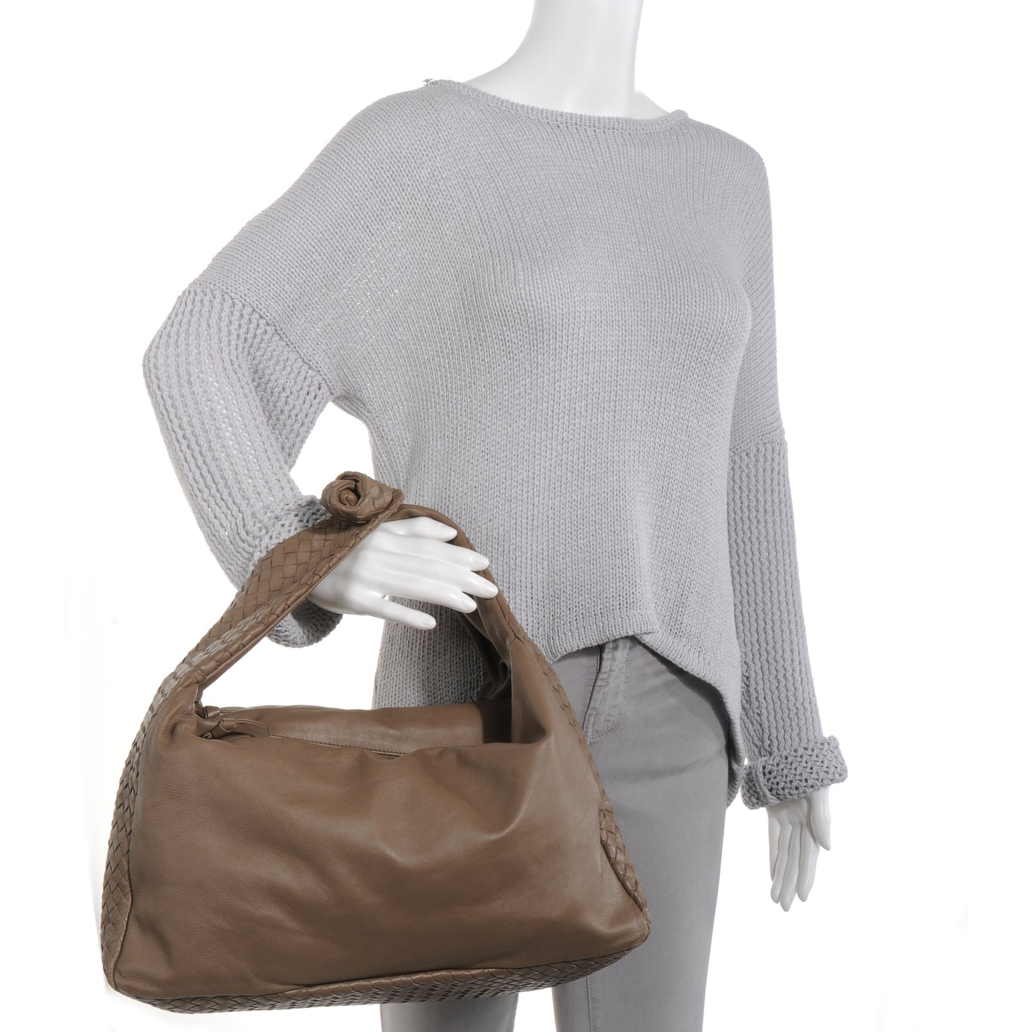 Nappa Intrecciato Large Knot Hobo