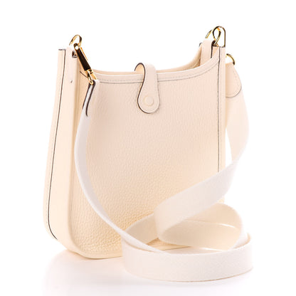 Hermes Taurillon Clemence Amazone Evelyne TPM Nata Craie 3 of 9